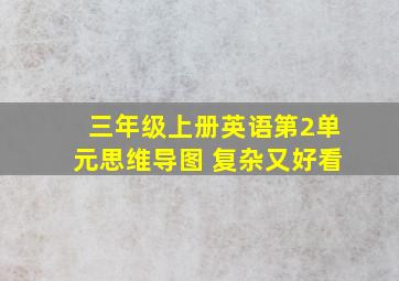 三年级上册英语第2单元思维导图 复杂又好看